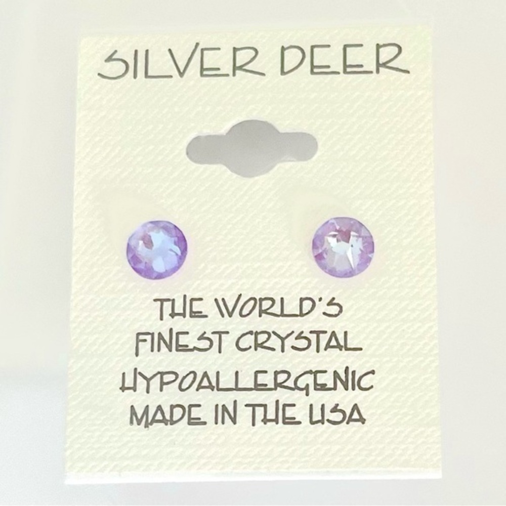 5 for $25! Crystal Stud Earrings!